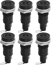 Create idea 6pcs 10A 250V Fuse Panel Mount Bracket for Glass Fuses 5.2X20mm