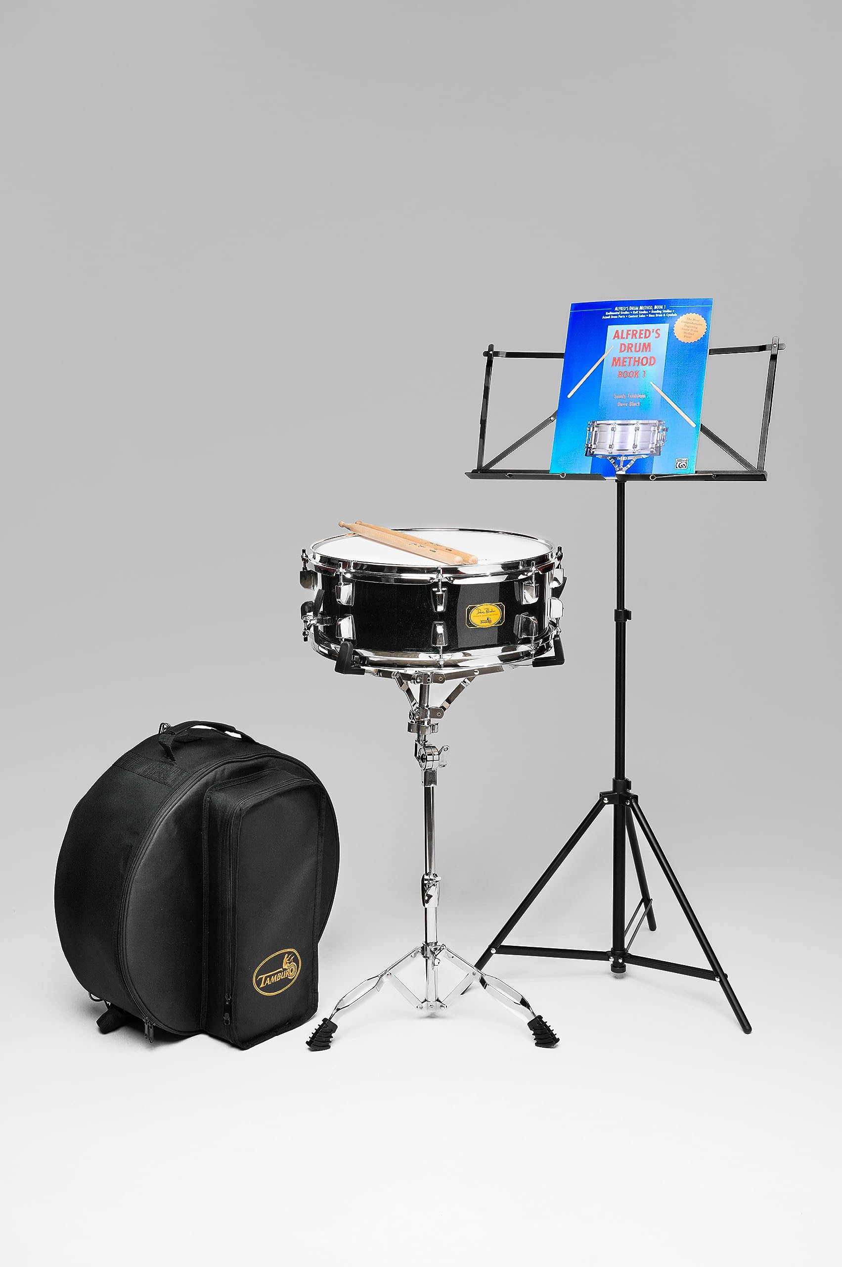Amazon | Tamburo Dave Black Student Signature スネアドラムパック