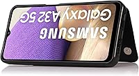 Vista 5 de Funda de teléfono para Samsung Galaxy A32 5G de 6.5 pulgadas con protector de pantalla de vidrio templado, tarjetero/tarjetero/cartera, soporte