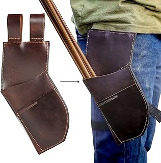 Shatterproof Archery Leather Hip Quiver Rear Facing (Right Hip)