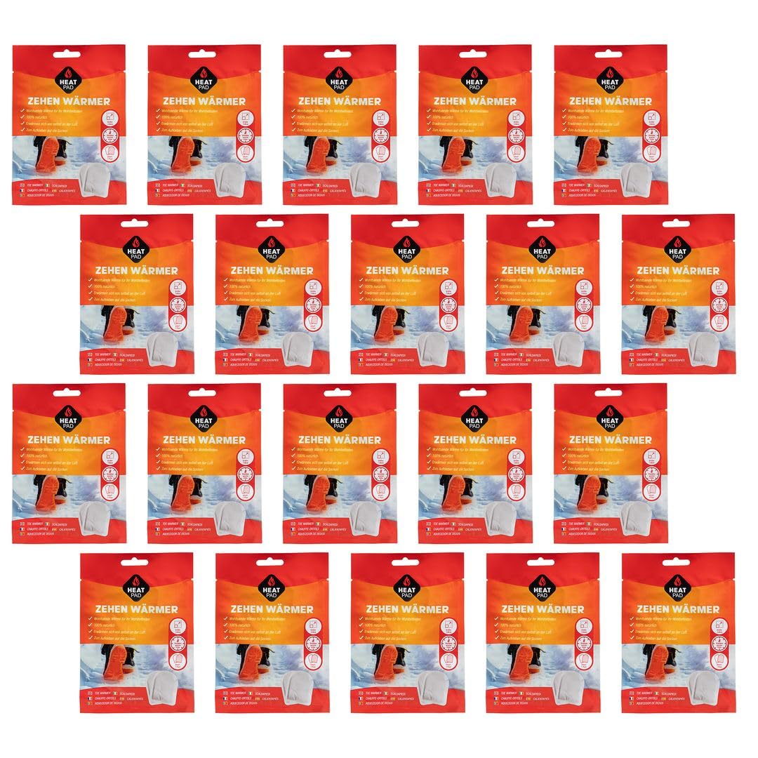 laro 80Paar Zehenwärmer - 8 Stunden Wärme für kalte Füße | Selbstwärmende Fußwärmer Pads für Schuhe & Outdoor | Langanhaltende Wärme