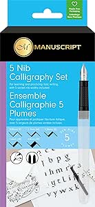 Mont Marte Calligraphy Pen Set, 33 Pieces: 5 Nibs, 18 Inks... - Slightly Used