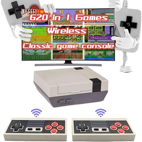 Generic Classic Retro Game Console: Relive Gaming Nostalgia