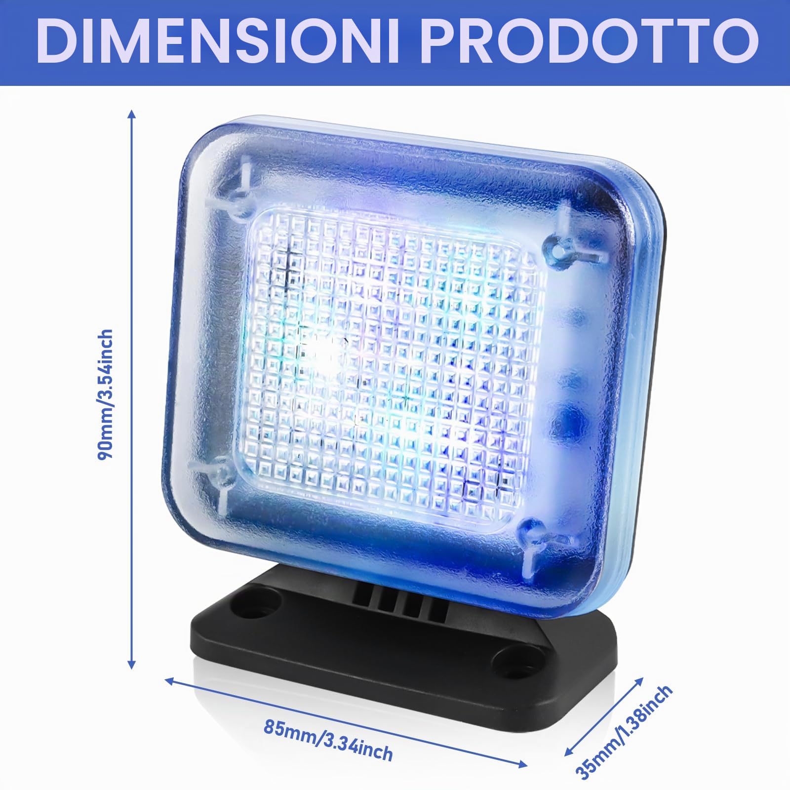 Simulatore TV a risparmio energetico con timer, 12 LED, 3 programmi a scelta, adattatore CA incluso