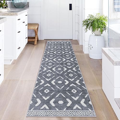 Miniatura 7 de KILOCOCO Alfombra de pasillo lavable para pasillos, alfombra de pasillo antideslizante, envejecida, alfombra de pasillo para lavandería, alfombra de