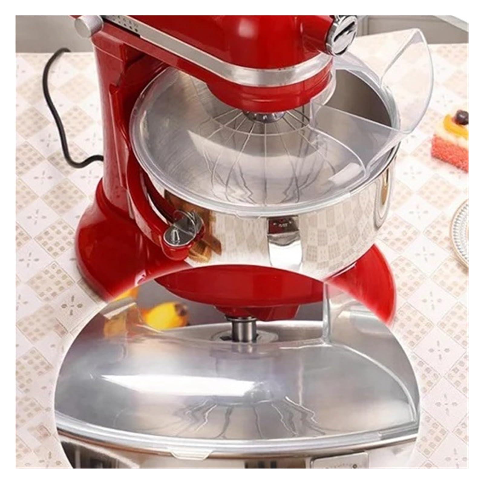 Protezione versatore compatibile con Kitchenaid 5. Quart, 6, 7, 8 Qt Accessori for robot da cucina sollevamento ciotola in acciaio inossidabile