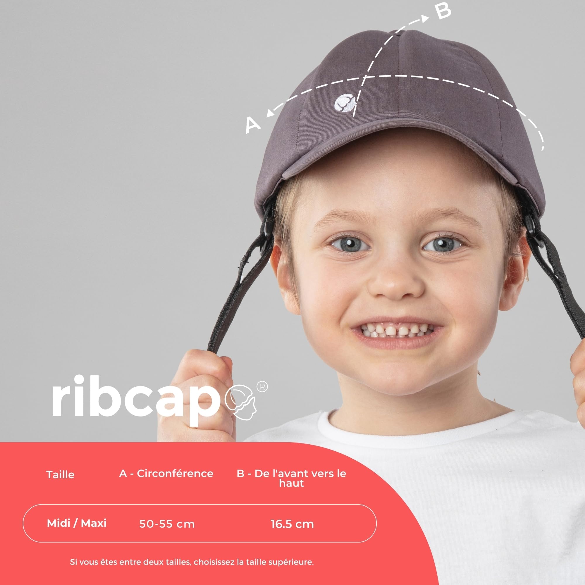 Ribcap Baseball Cap Kids Casque Médical de Sécurité: Protection et Style pour Les Personnes à Risque de Chutes | Idéal pour Épilepsie, Enfants et Toutes Activités