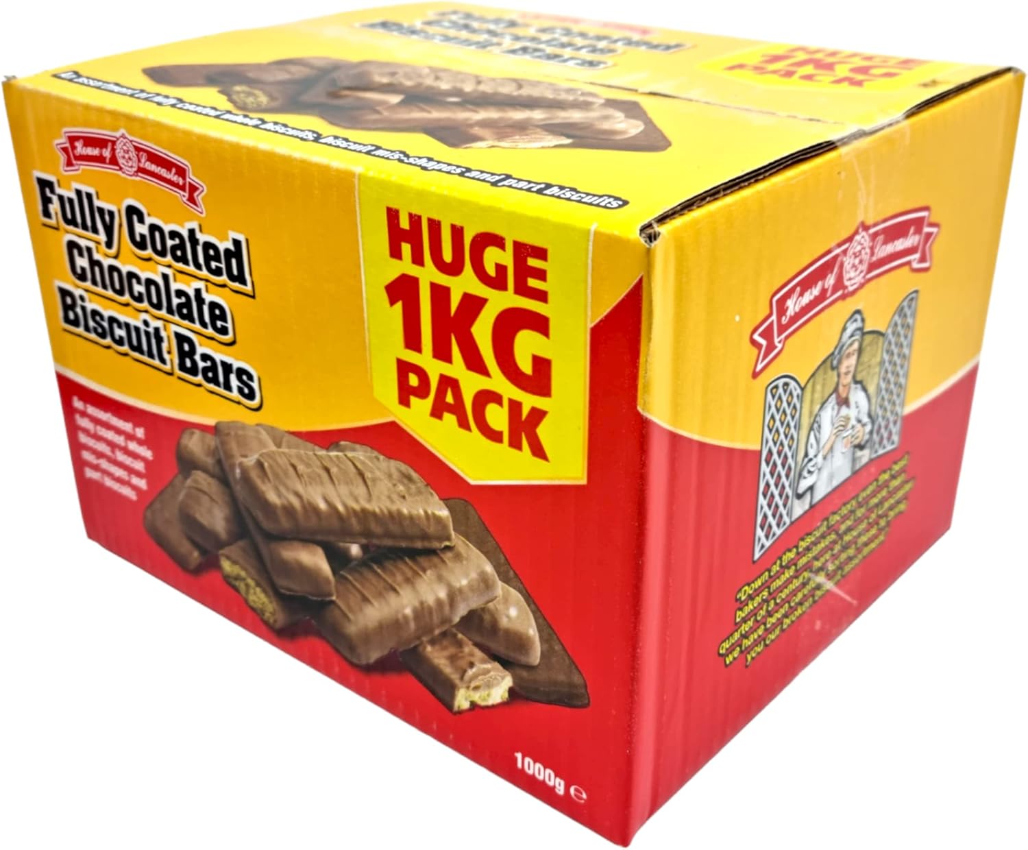 Broken biscuits 1kg Fully coated chocolate biscuits bars, snack to