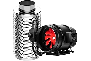 VIVOSUN Ventilation Kit: 8 Inch 720 CFM Inline Duct Fan with 8"...