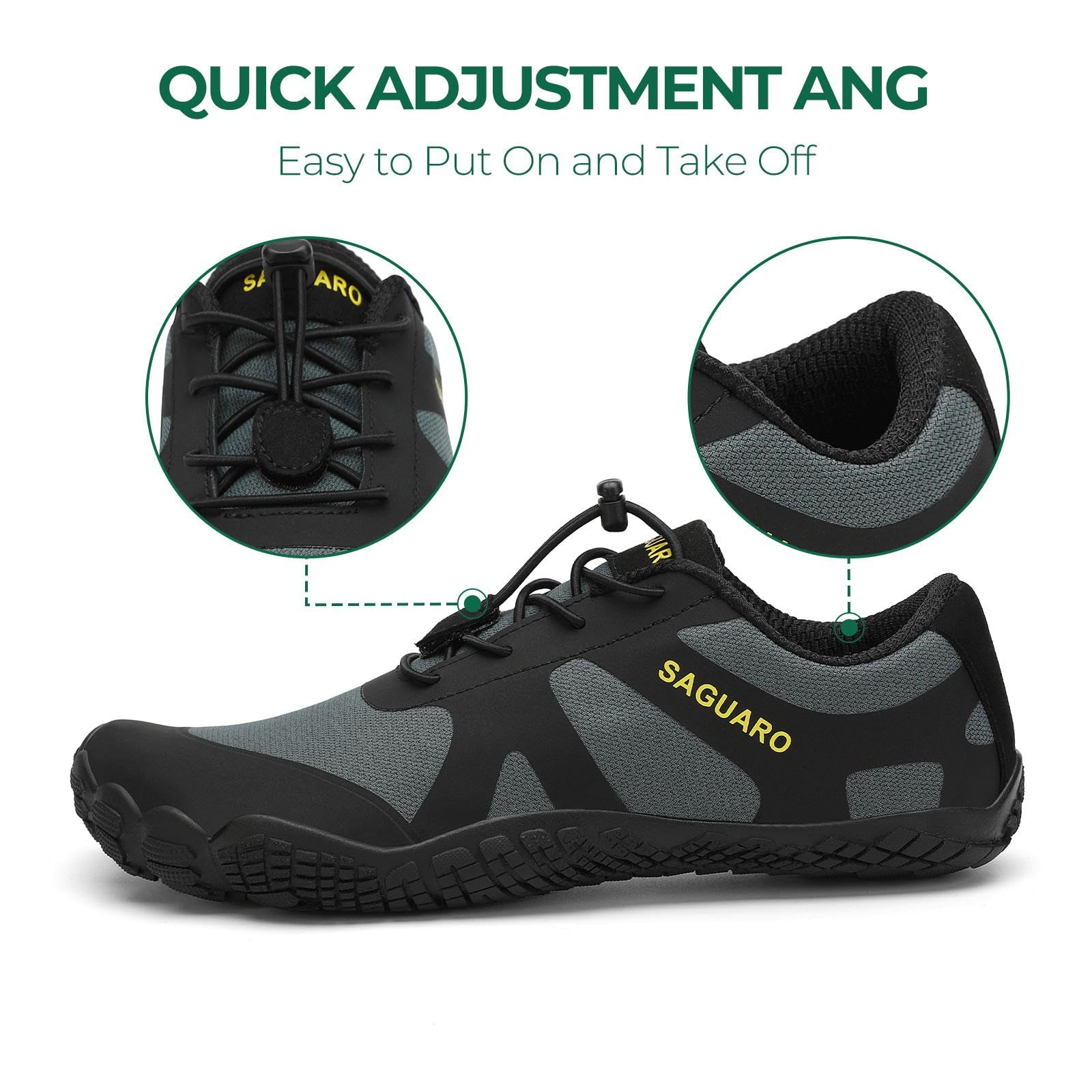 SAGUARO Scarpe Barefoot Shoes Minimaliste Scarpe da Trail Running Uomo Donna Gr.36-48