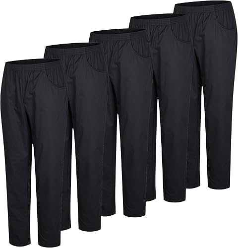 Paquetes de 5 Unidades - PANTALÓN Sanitarios Unisex Cintura ELÁSTICA UNIFORMEES 