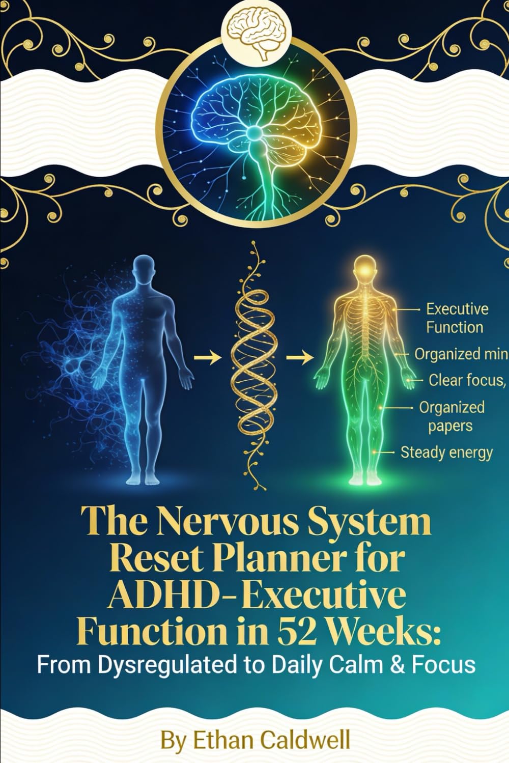 THE NERVOUS SYSTEM RESET PLANNER FOR ADHD: Executive Function in 52 Weeks: From Dysregulated to Daily Calm & Focus (The Nervous System Rewire Series)