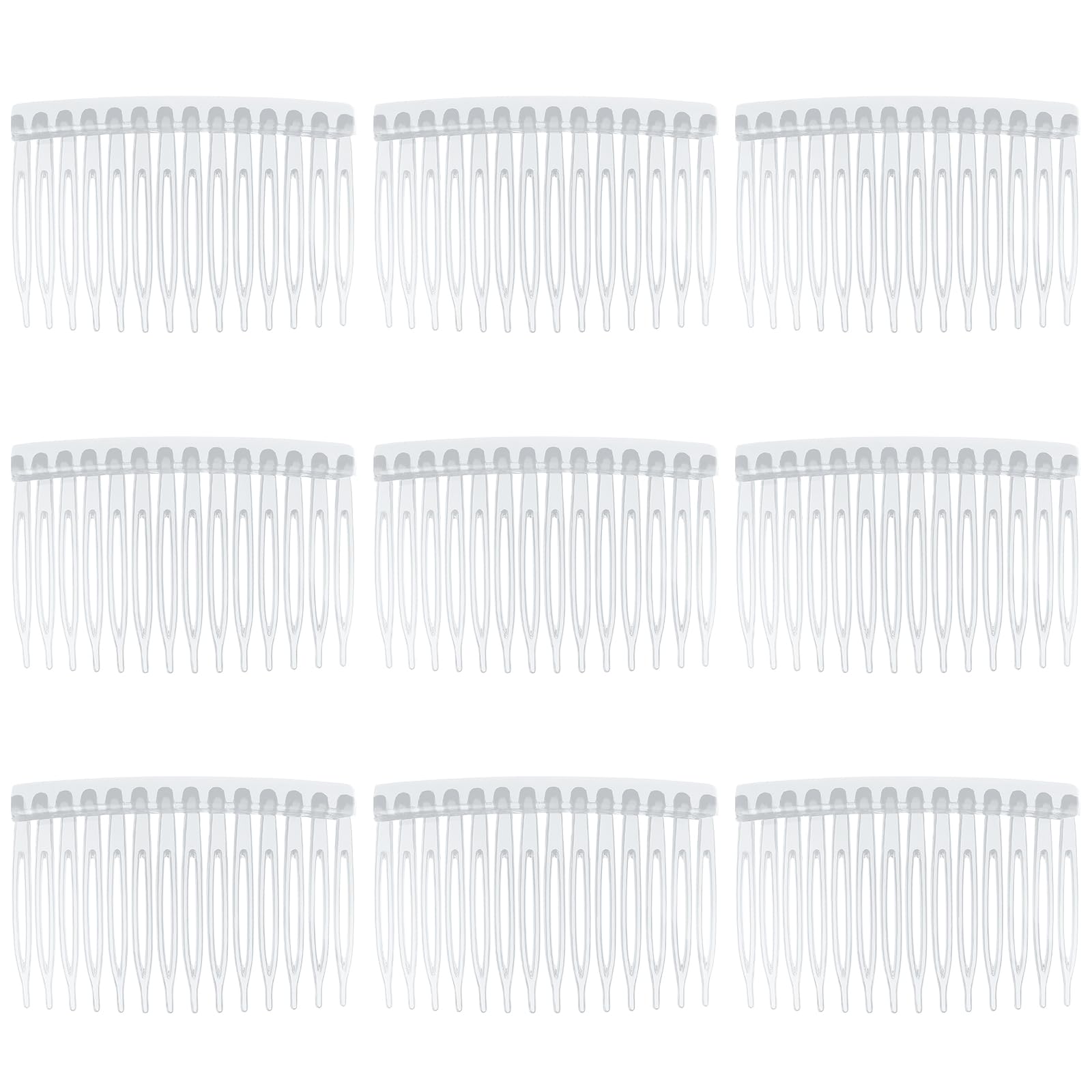 Peine para el pelo de 9 piezas para enganchar, peine lateral francés, peine de plástico pequeño, peine de giro francés, pinzas para el cabello con dientes para accesorios para el cabello