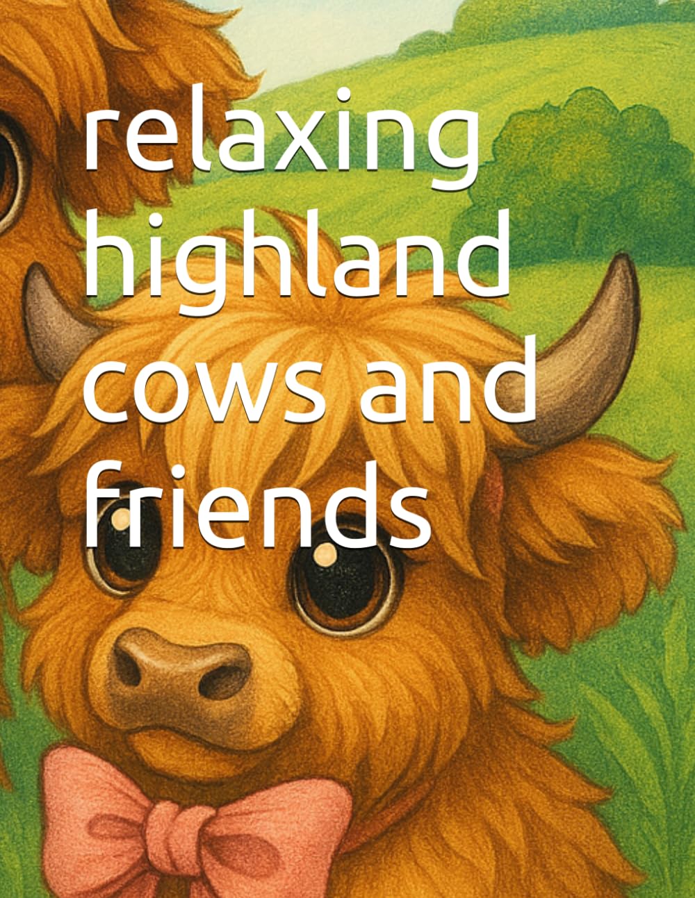relaxing highland cows and friends