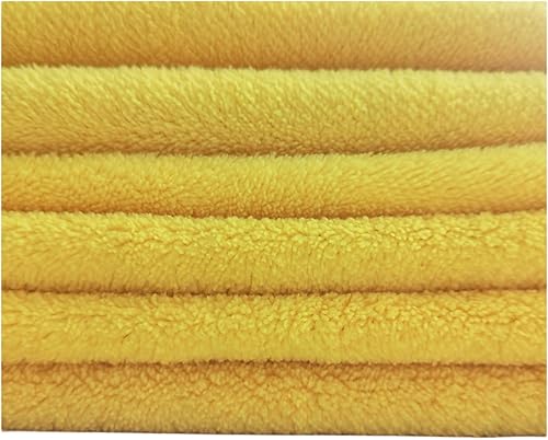 Miniatura 7 de Toalla de microfibra para perros, toalla de secado rápido súper absorbente para perros y gatos, amarilla y gris (S 11.81 x 23.62 pulgadas)