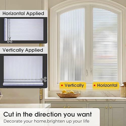 Miniatura 7 de Coavas Película de vidrio para ventana Película de privacidad para ventana, no adhesiva, película de privacidad para ventana, bloqueo solar, control