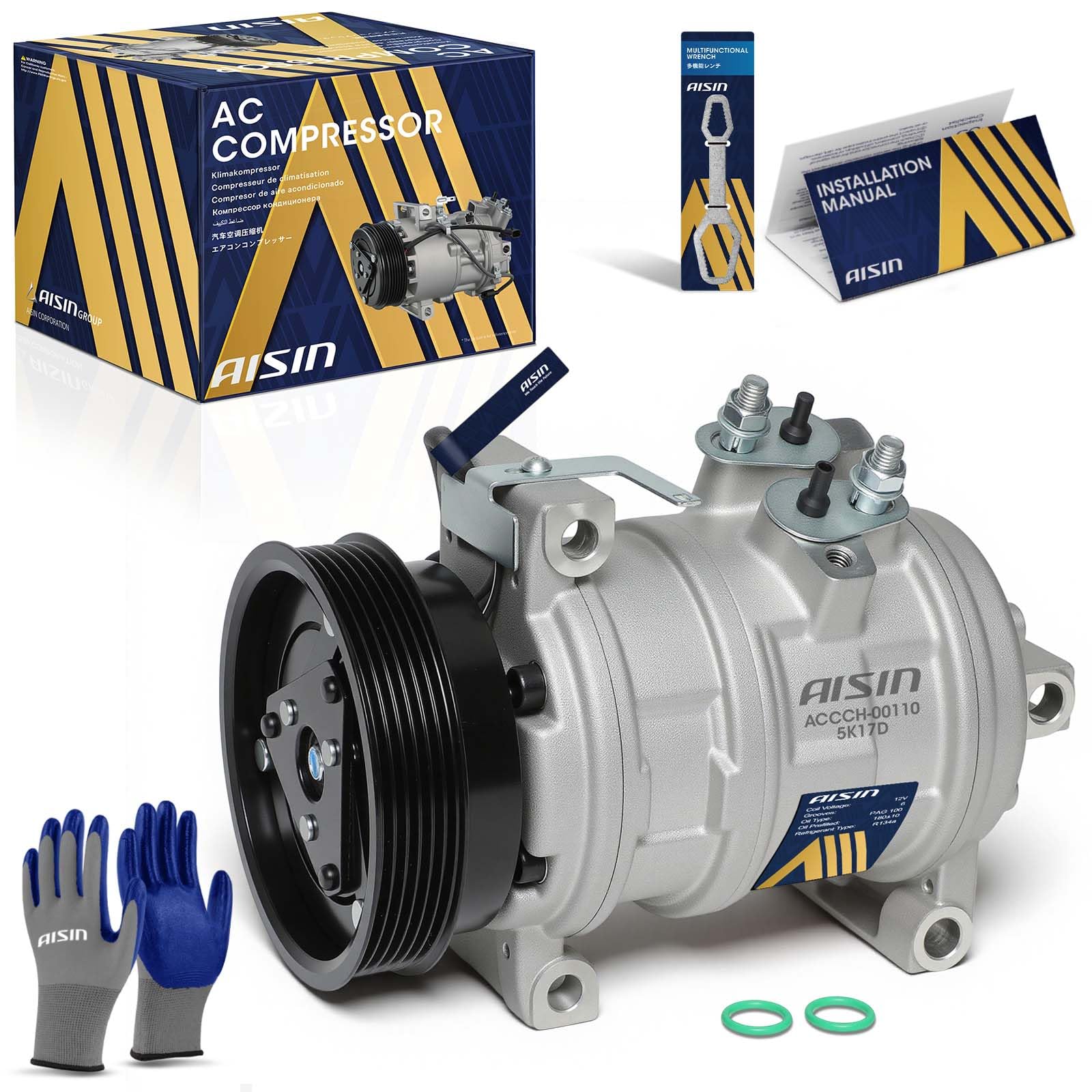Photo 1 of AISIN Aftermarket Air Conditioning AC Compressor