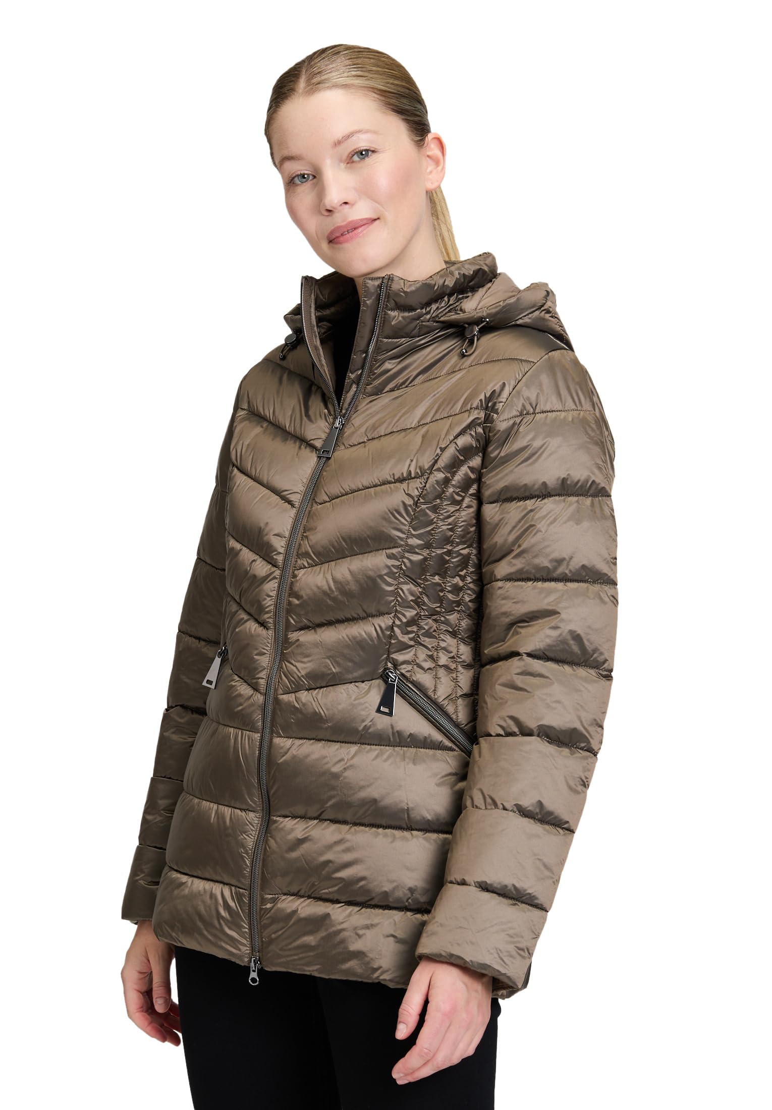 Betty Barclay Damen Outdoorjacke mit Abnehmbarer Kapuze