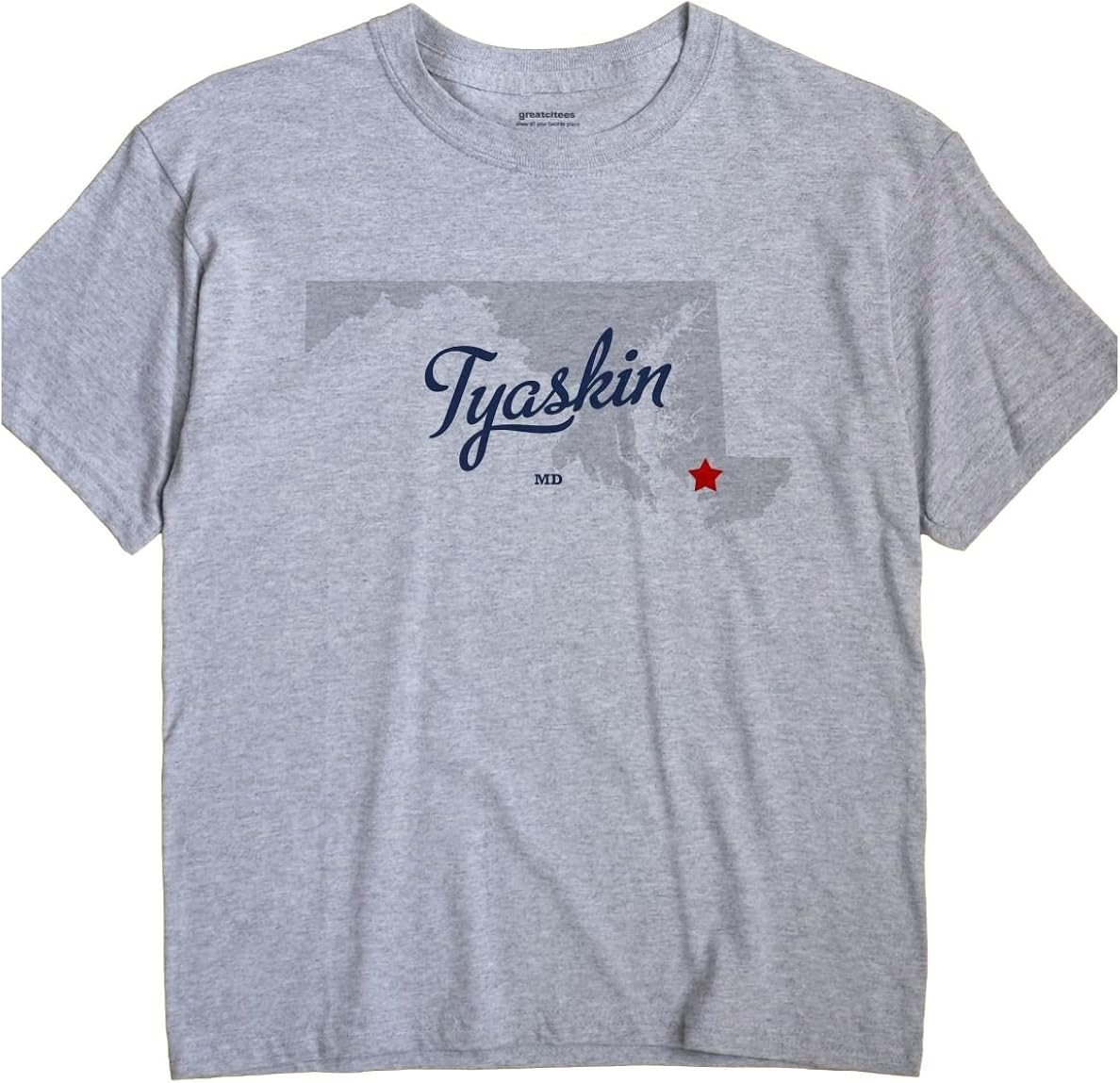 GreatCitees Tyaskin Maryland TShirt MAP Clothing, Shoes