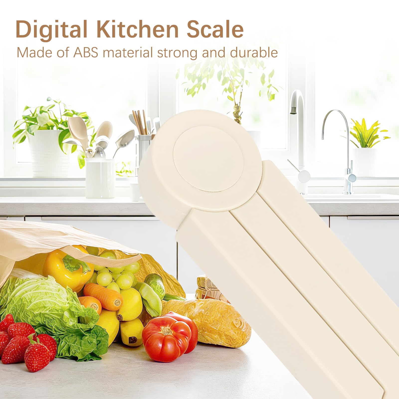 Báscula portátil para alimentos, mini báscula digital plegable de bolsillo, herramienta de pesaje compacta para control de dieta, viajes y horneado diario