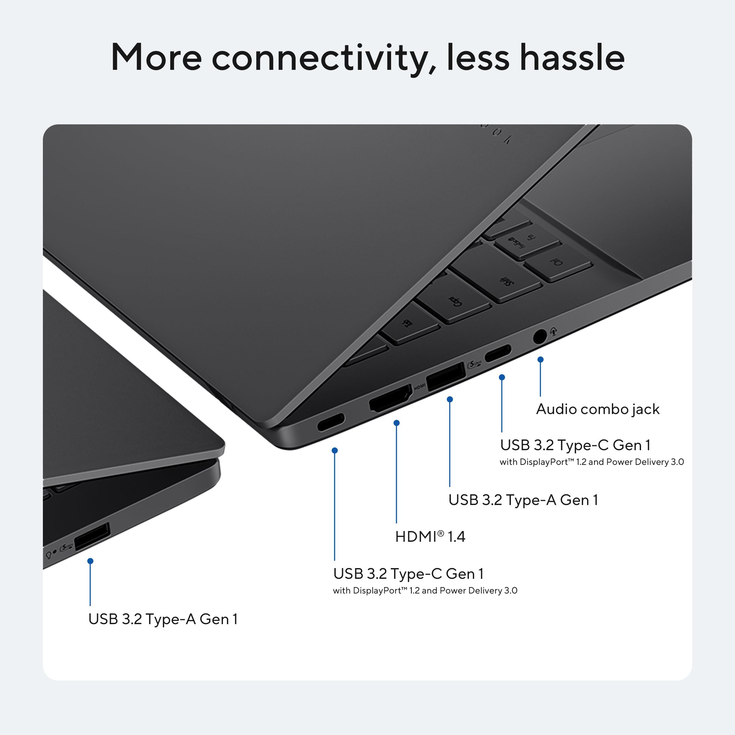 ASUS Vivobook S16,Intel Core 5-210H (i5-14th Gen),Metallic Design Laptop,Intel UHD iGPU,16GB RAM,512GB SSD,FHD+,16"",144Hz,Windows 11,M365 Basic(1Year),Office 2024,Matte Gray,1.7Kg, S3607VA-RP113WS — Amazon image 11