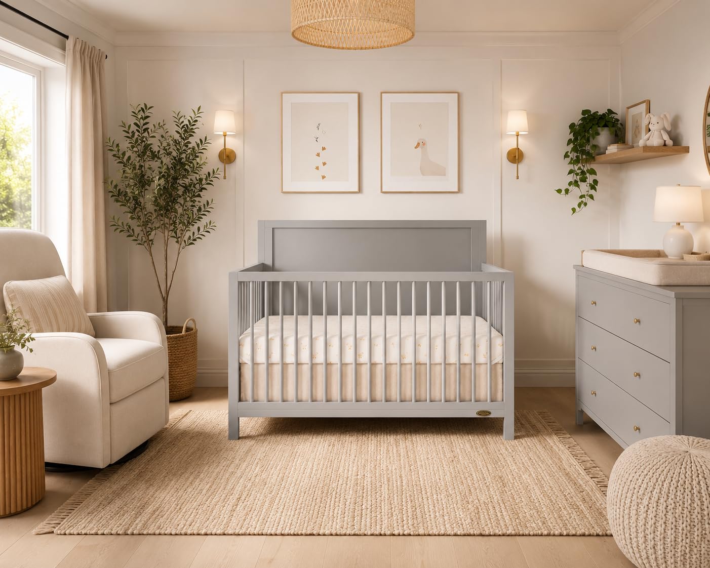 Amazon.com: Dream On Me Dillian 5-in-1 Convertible Full-Size Baby