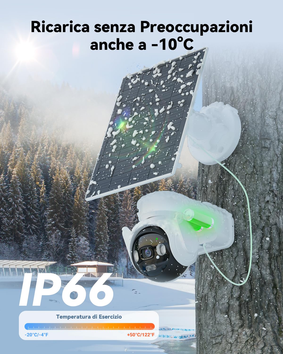 Imou 3K Telecamera Esterno 4G/Wi-Fi con Pannello Solare, 32GB SD/SIM Card | 5MP 360°, 2,4g, F1.0 Visione Notturna a Colori Aurora, AOV Registrazione 24/7, Rilevamento Umano/Veicoli, 10000mAh Batteria