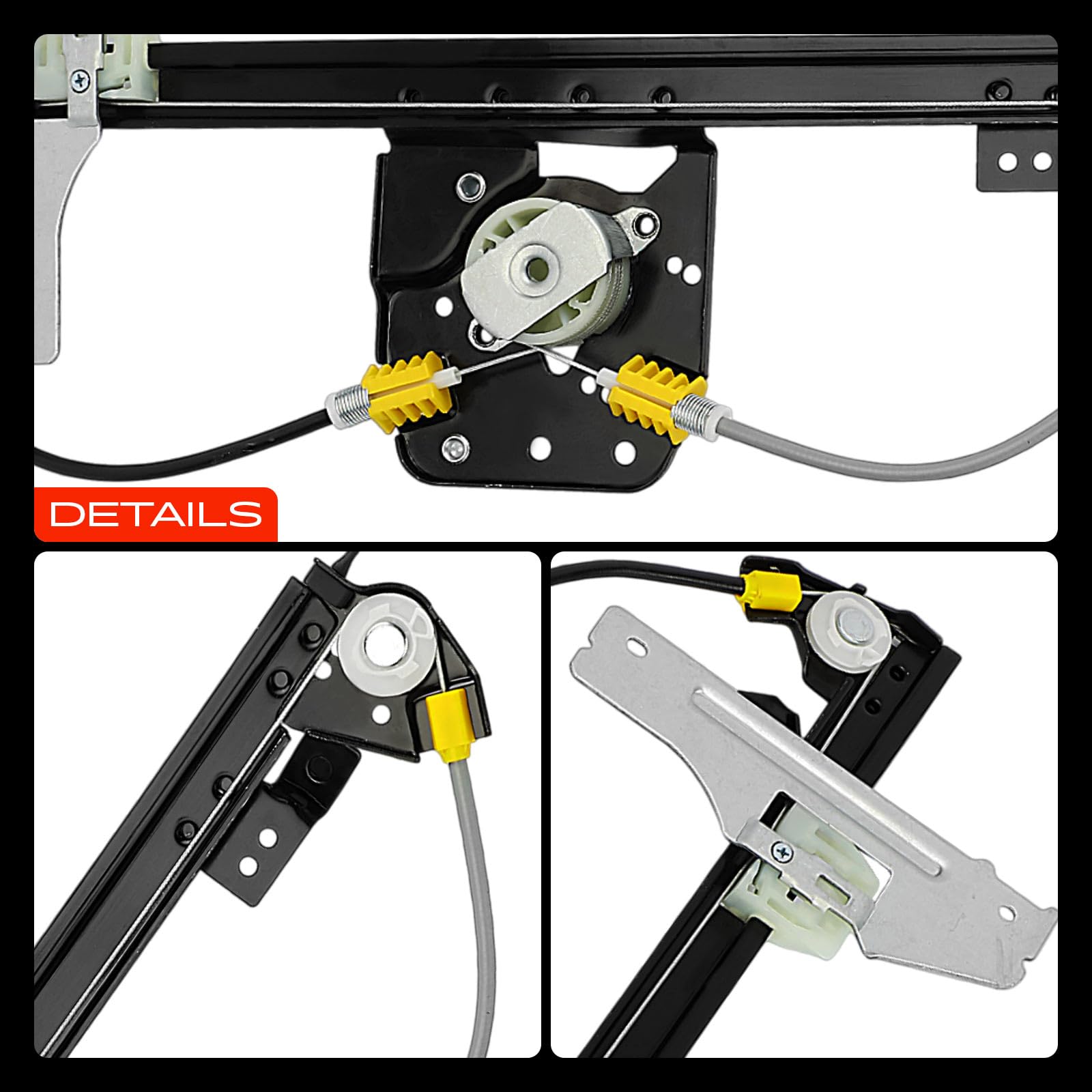 Frankberg Alzacristallo Meccanismo alzacristallo Elettrico senza Motore Anteriore sinistro senza piastra 4/5-Porte Compatibile con C3 II SC C3 Picasso SH Replace# 9221FR,9221FQ