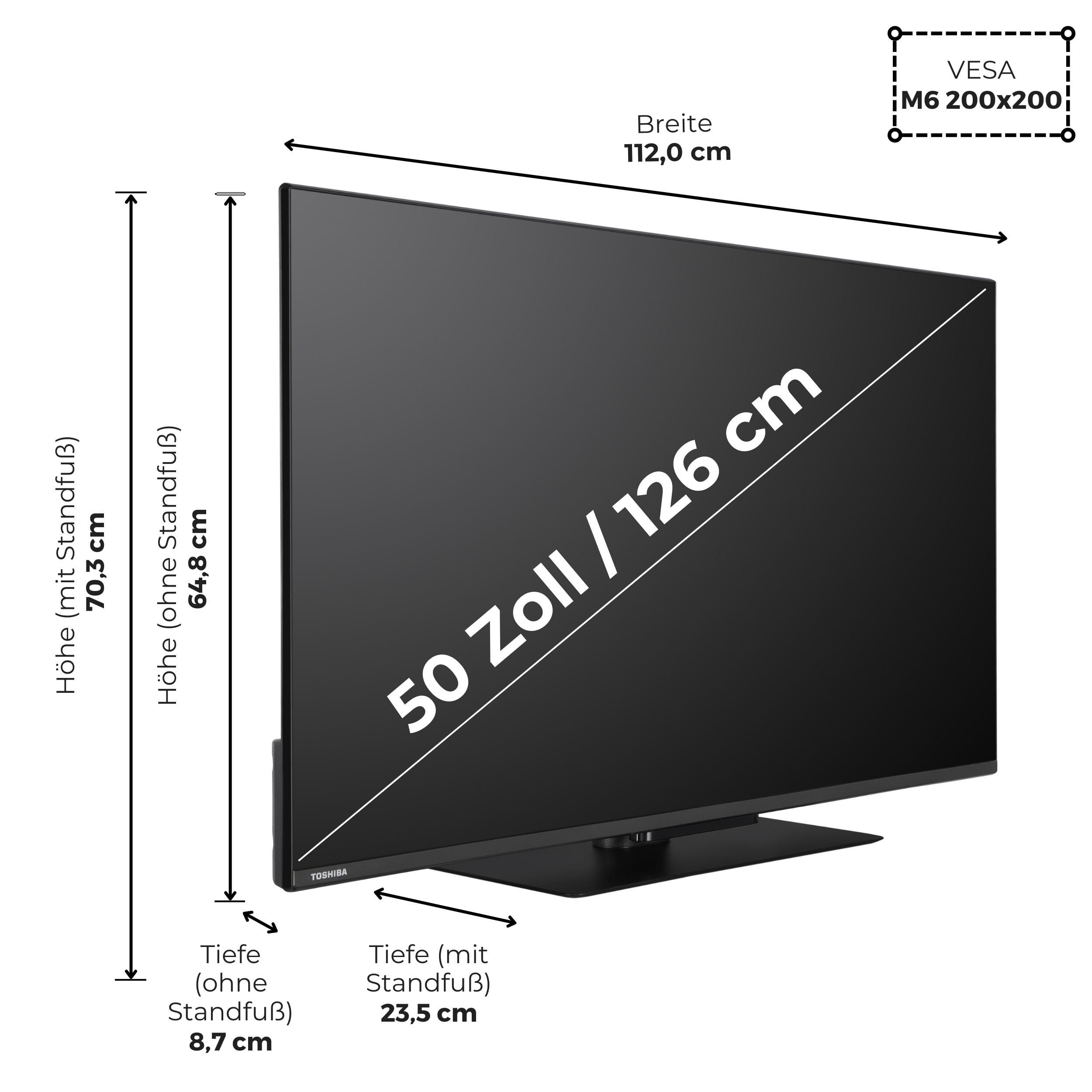 Toshiba Telewizor LED 50UV3463DA, 127 cm, 4K Ultra HD, VIDAA Smart TV, Dolby Vision HDR, Wi-FI