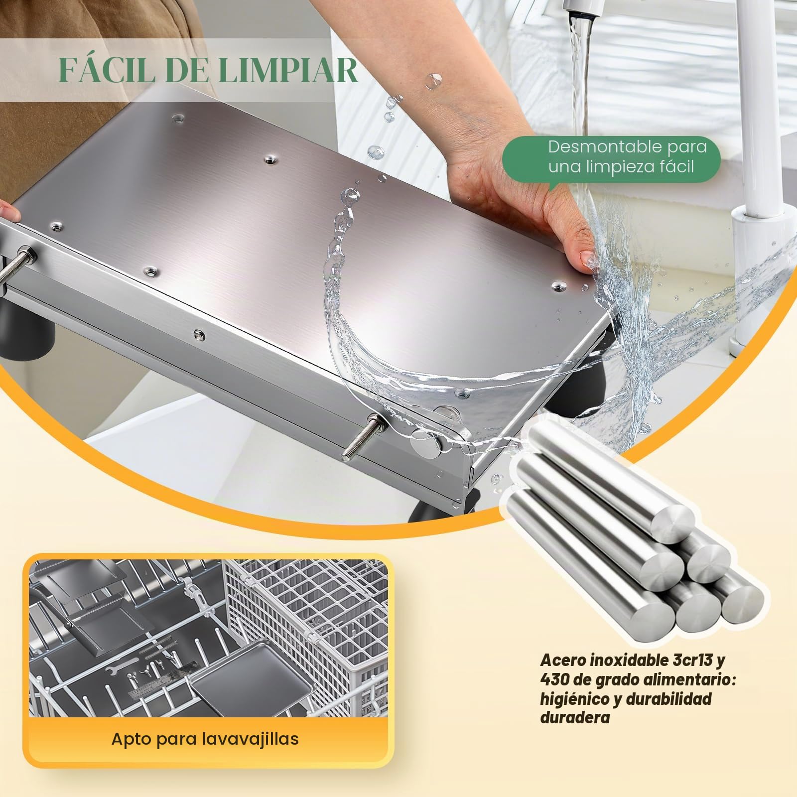 Huanyu Corte de Queso Rebanadora Manual Ajustable de 1-55mm de Grosor para Queso en Bloque Rebanadora Multifuncional de Alimentos para Mantequilla, Pan, Embutidos y Verduras