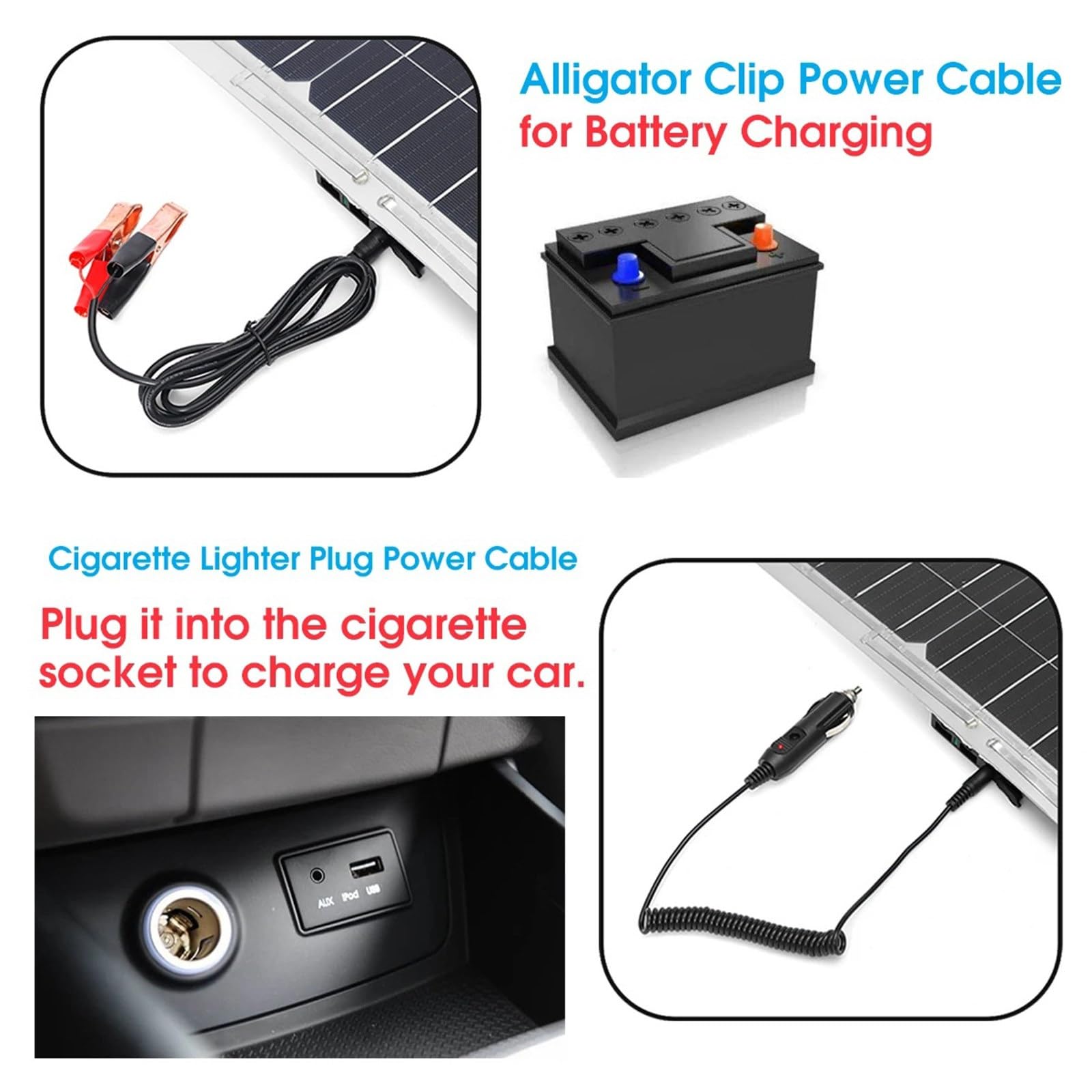 Kit De Panel Solar De 50W, 2 Módulos Solares Monocristalinos Flexibles De 25W (5/12/18V), Módulo Fotovoltaico Con Controlador De Carga De 30A, Para El Hogar Y Camping.