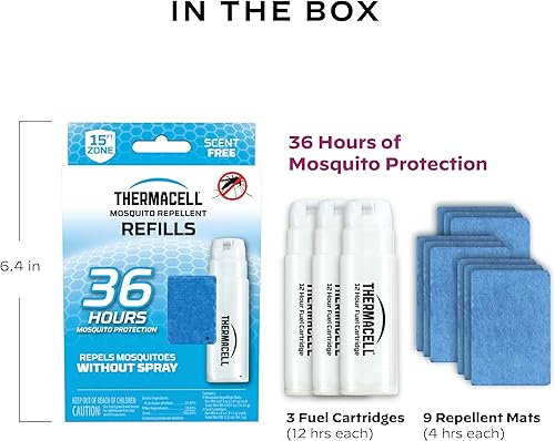 Miniatura 5 de Thermacell Mosquito Repellent Refills Compatible with Any Fuel-Powered Thermacell Repeller Highly Effective, Long Lasting, No Spray, No Scent, No