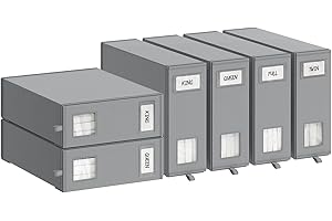 6-Pack momok Linen Organizers: Wardrobe Essentials for a Tidy Home