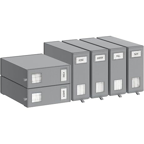 6-Pack momok Linen Organizers: Wardrobe Essentials for a Tidy Home