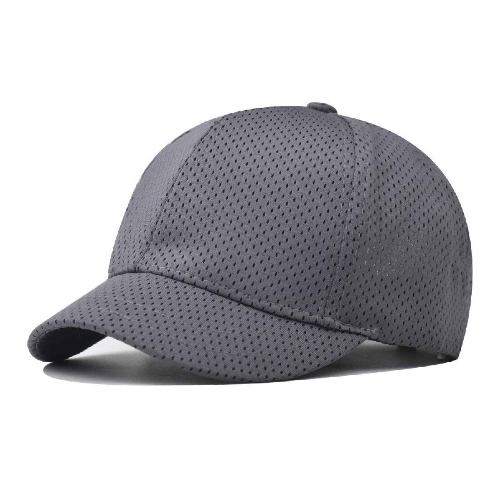 HaloHorus Curved Snapback Trucker Hat for Men Women, Adjustable Mesh Athletics Baseball Cap for Running, Fishing, Workout, Dyw Grey, One Size — image 1