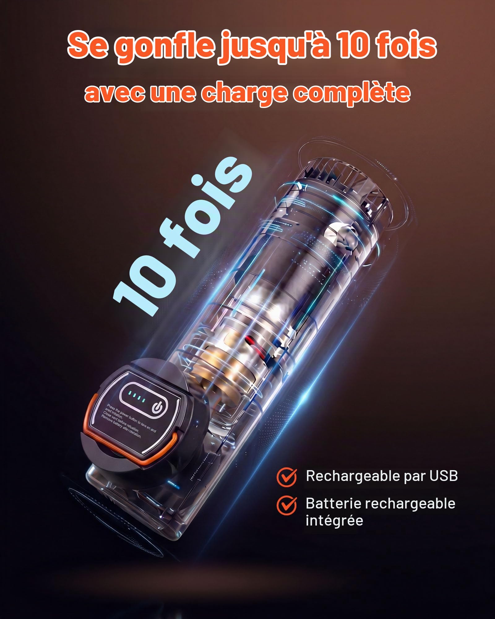 VEVOR Tente Gonflable 4 Personnes Pompe Rechargeable Tente de Camping Vert, pour Randonnée et Pique-niques en Famille, avec Tubes d'air en TPU, 5 Grandes Fenêtres en Maille, Sac de Transport Portable