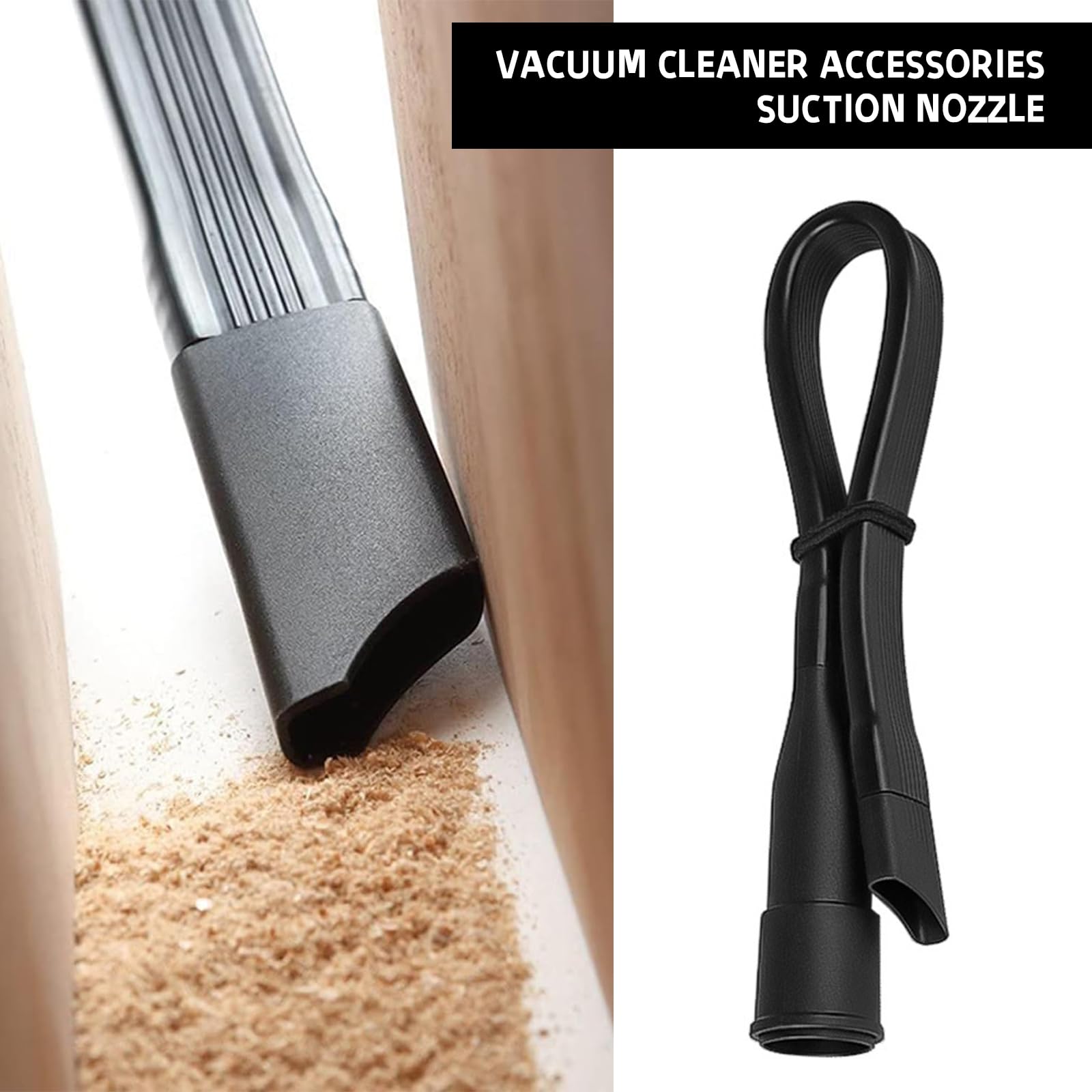 Suceur Plat Flexible 63,5 Cm Pour Aspirateur - Buse Universelle 35/32 Mm Pour Coins & Sous Meubles