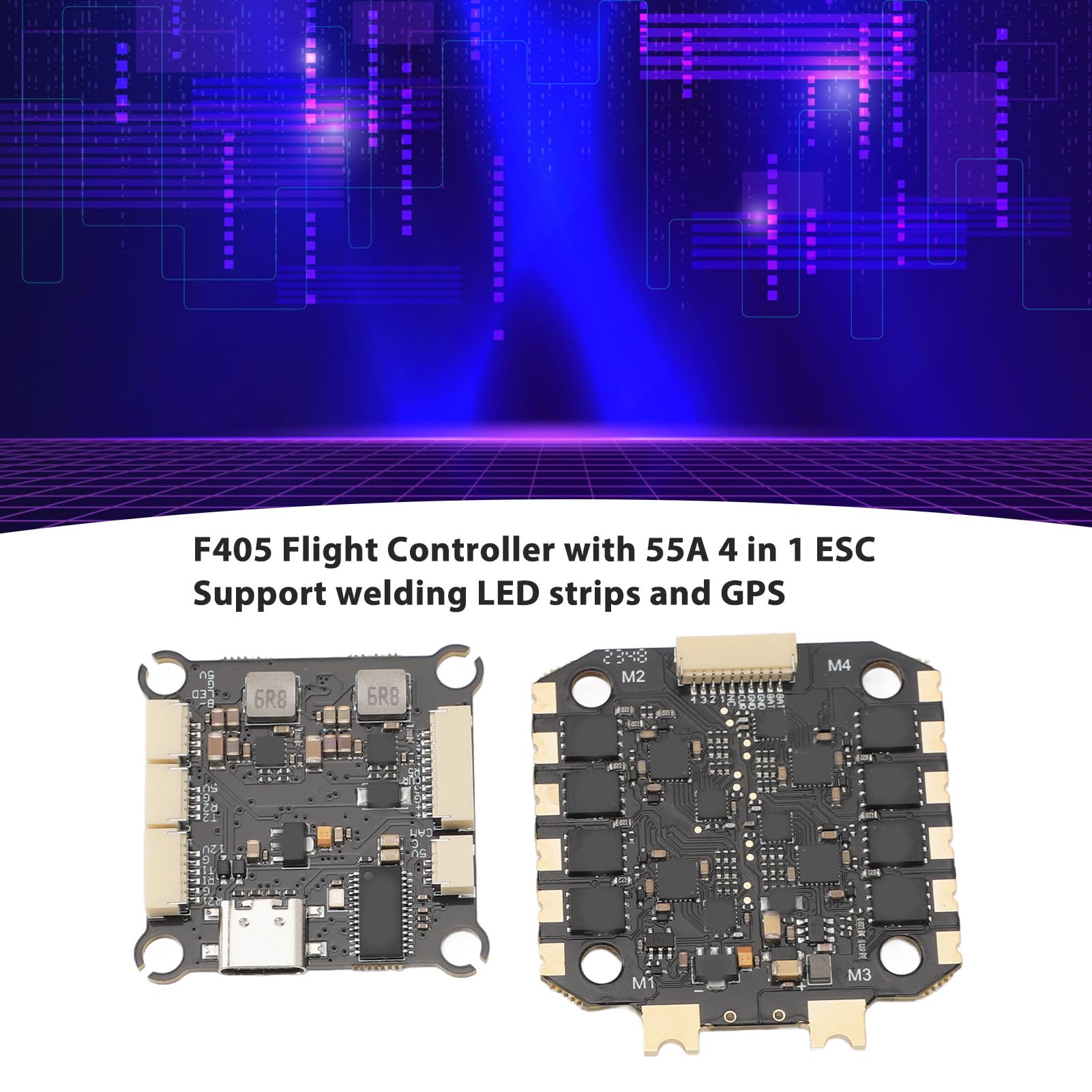 CHICIRIS F405 Kontroler Lotu, 55a 4 w 1 ESC 3-6S LIPO WEDPUTACKA, dla STM32F405 MCU, ICM42688 FPV Dron