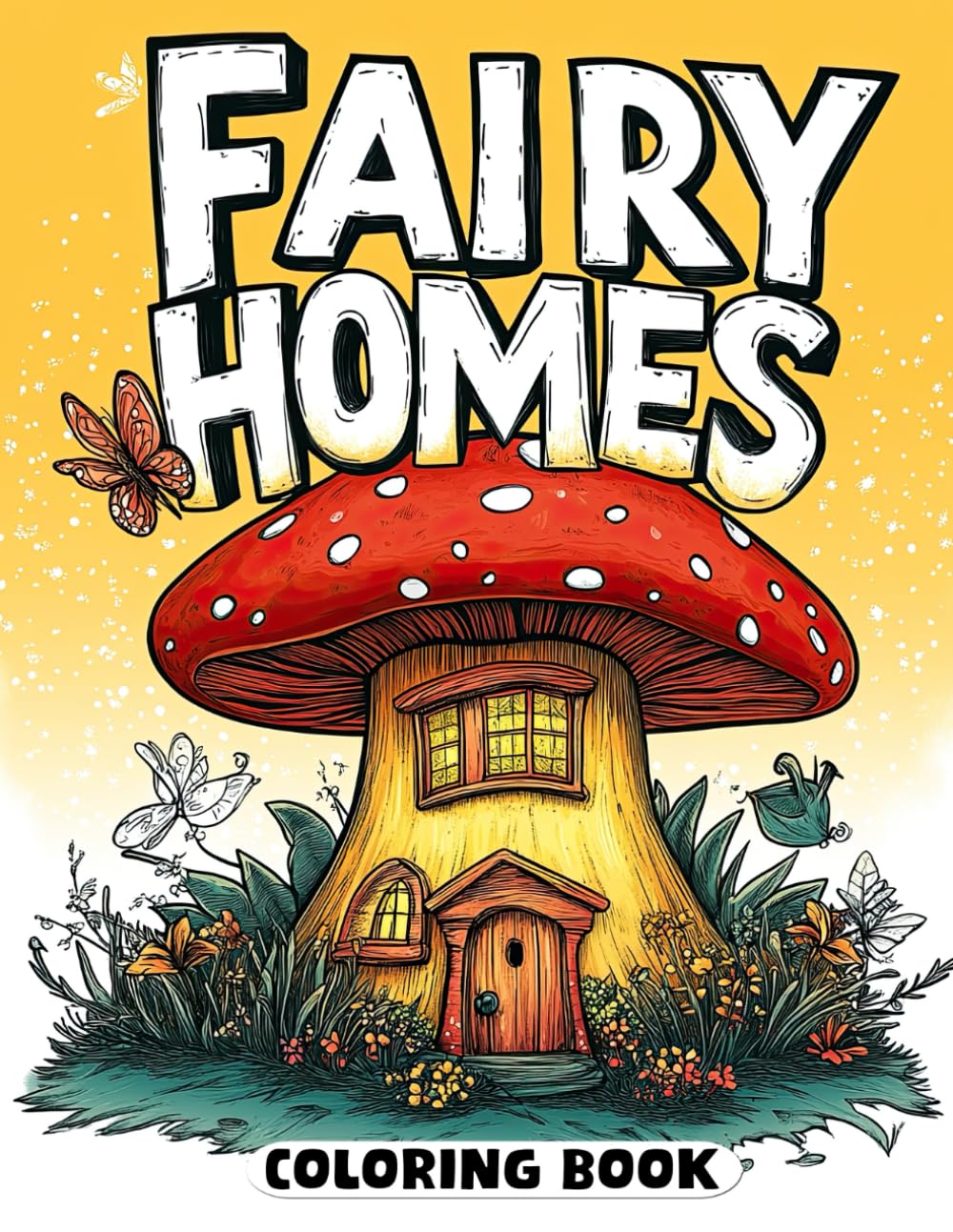 Fairy Homes Coloring Book: Enchanted Dwellings for Every Age
