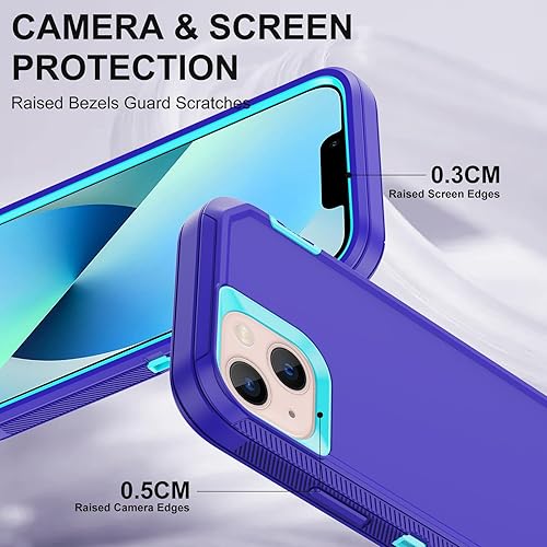 Miniatura 10 de Annymall Funda para iPhone 13 Mini con 2 protectores de pantalla, protección contra caídas a prueba de golpes, cuerpo completo, resistente, 3 capas,