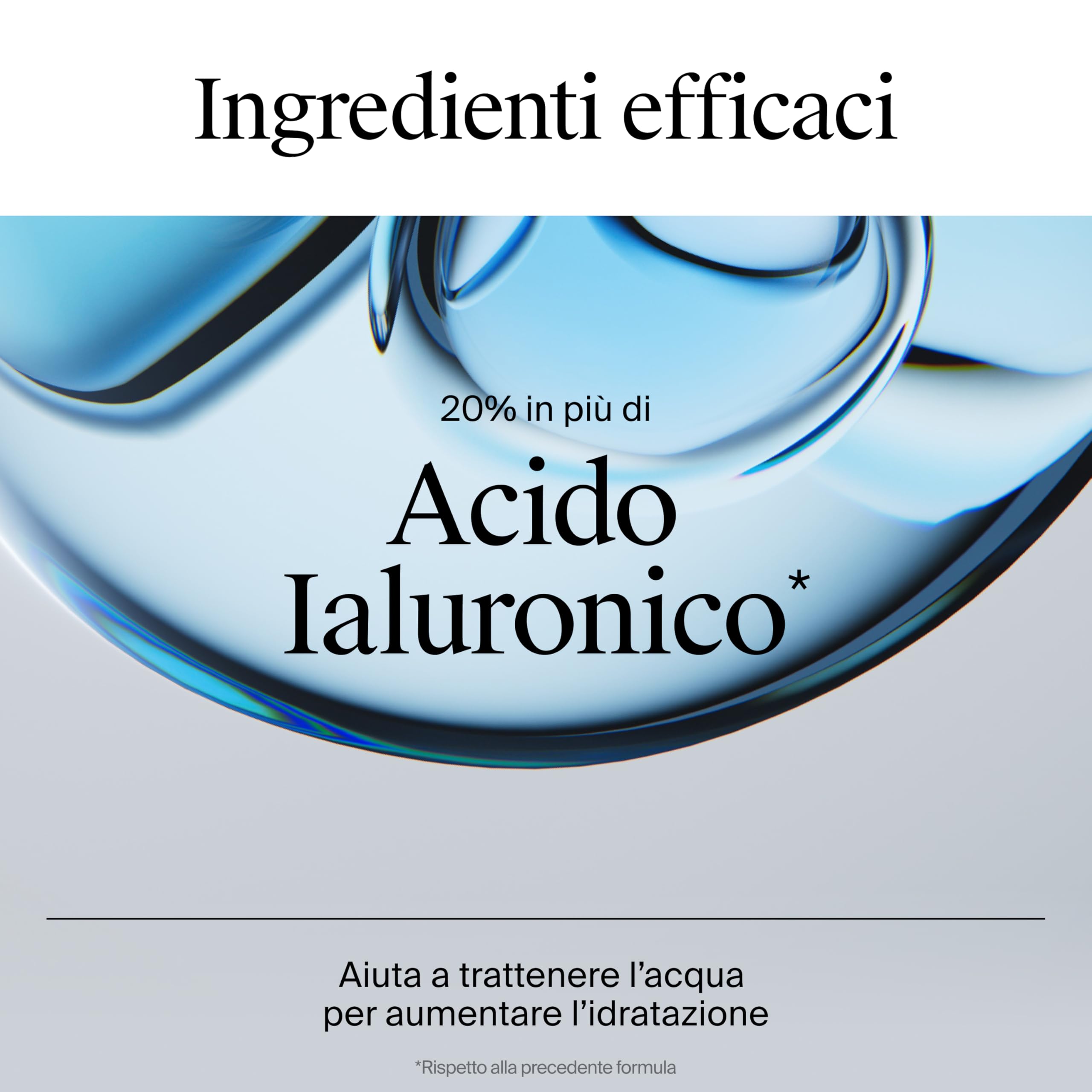 Neutrogena Hydro Boost Acqua Gel, Crema idratante viso in gel leggero a base acqua, Crema viso Acido Ialuronico per un'idratazione intensa, Ideale per pelle mista e sensibile, 50 ml