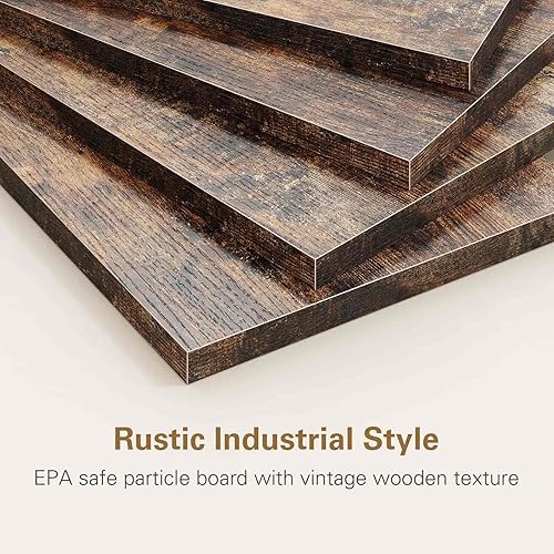 Miniatura 4 de Anycoo Estante para panaderos con 3 tomas de corriente, soporte de microondas de 4 niveles con almacenamiento, estante de cocina independiente de