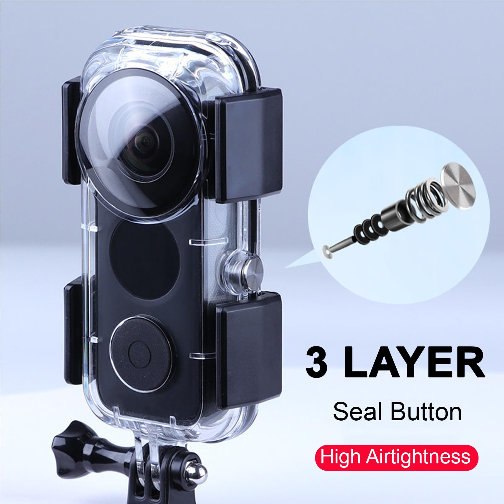 Yunseity Boîtier étanche 40m/131ft pour One X2, Coque de Protection du Boîtier de Plongée pour la Photographie de Plongée sous-Marine