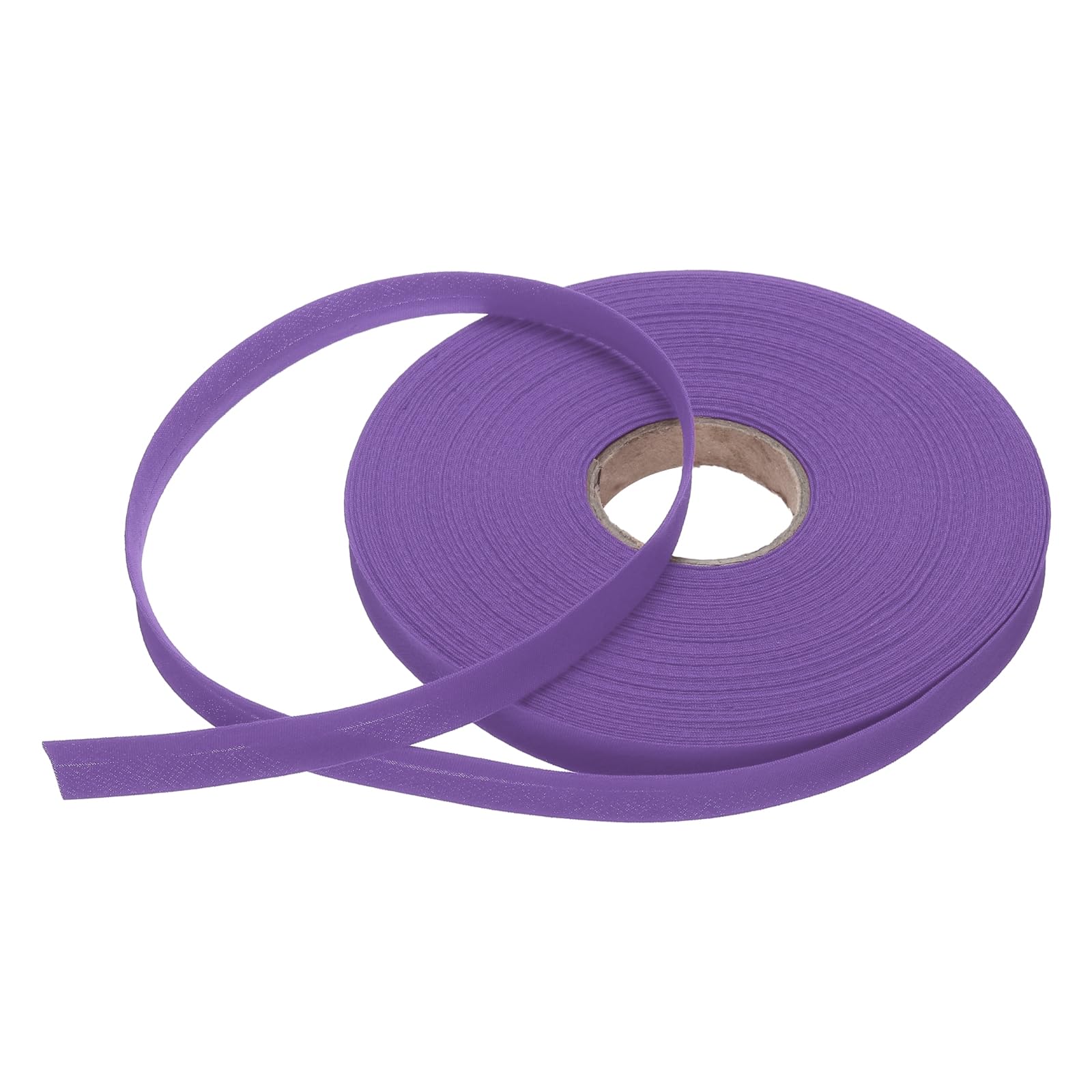 sourcing map 1/2 Inch Single Fold Bias Tape Polyester Continuous Bulk Bias Tape for Sewing,Seaming Quilting Hemming Binding Crafts (Purple 25 Yards)