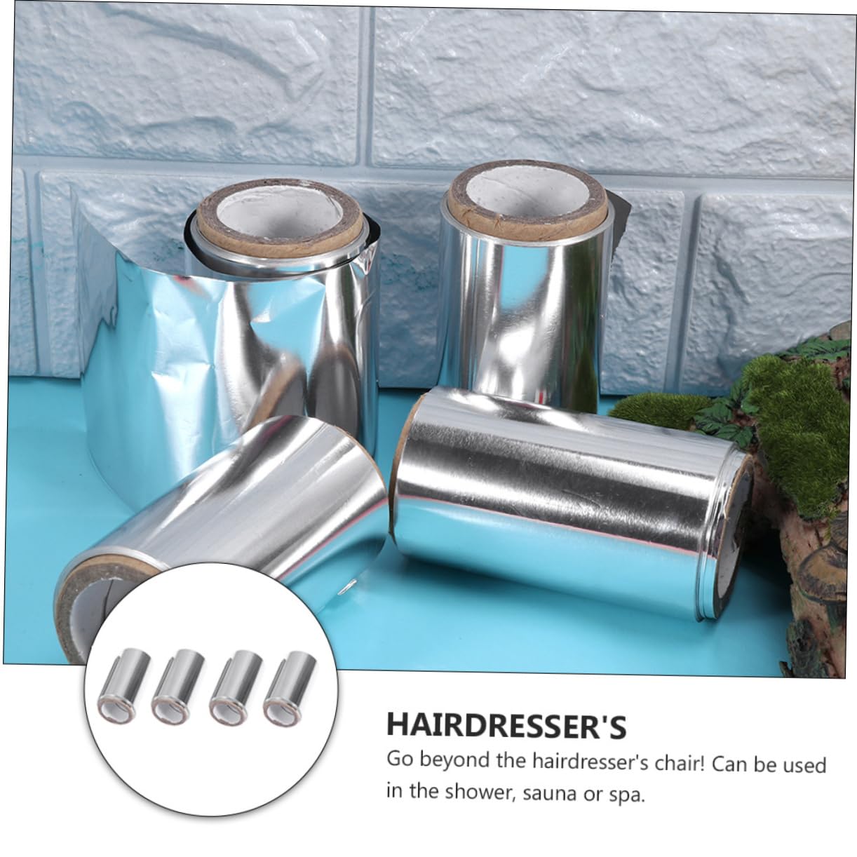 Baluue Hairdressing Foil Roll Silver Hair Highlighting Foil for Coloring Perm Tool