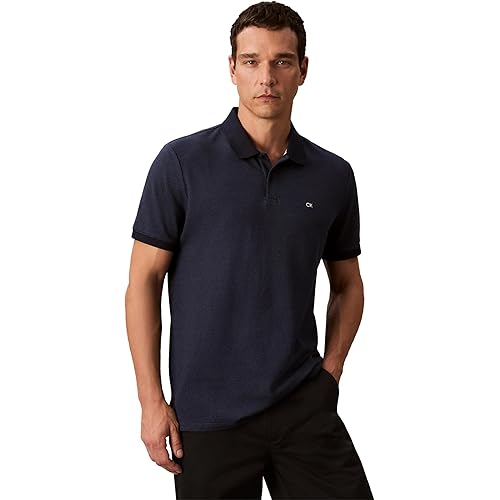 Calvin Klein Men's Jacquard Refined Polo