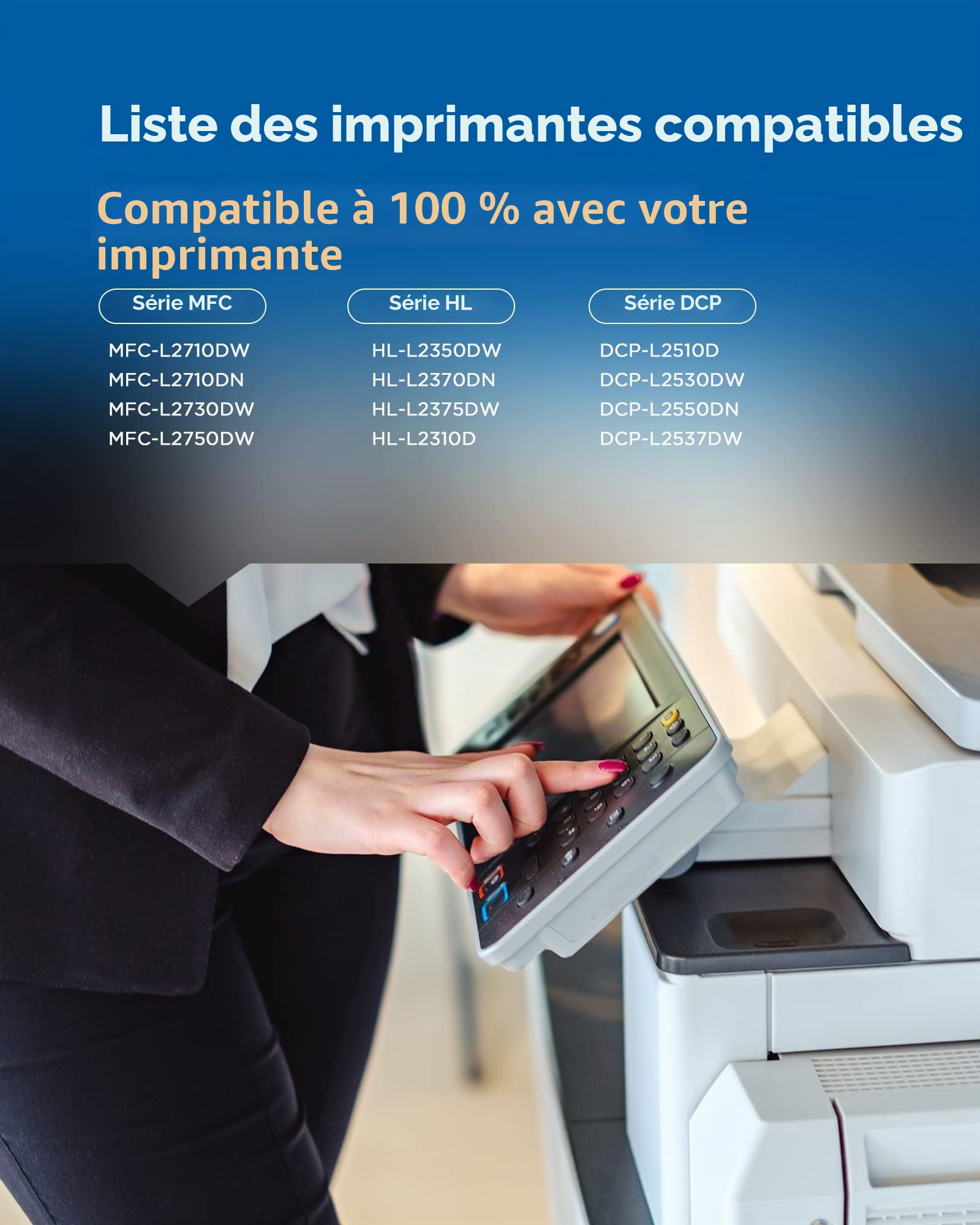 Toner TN2420 Compatible pour Brother MFC-L2710DW, 2 Noir | Compatible avec Brother TN2420 TN2410 MFC-L2710DW L2710DN DCP-L2510D L2530DW L2550DN HL-L2310D L2350DW L2370DN L2375DW.