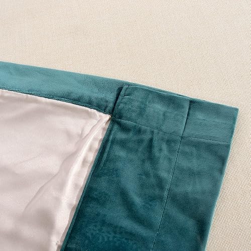 Miniatura 7 de Melodieux Pom Pom - Cortinas de terciopelo con aislamiento térmico para dormitorio.