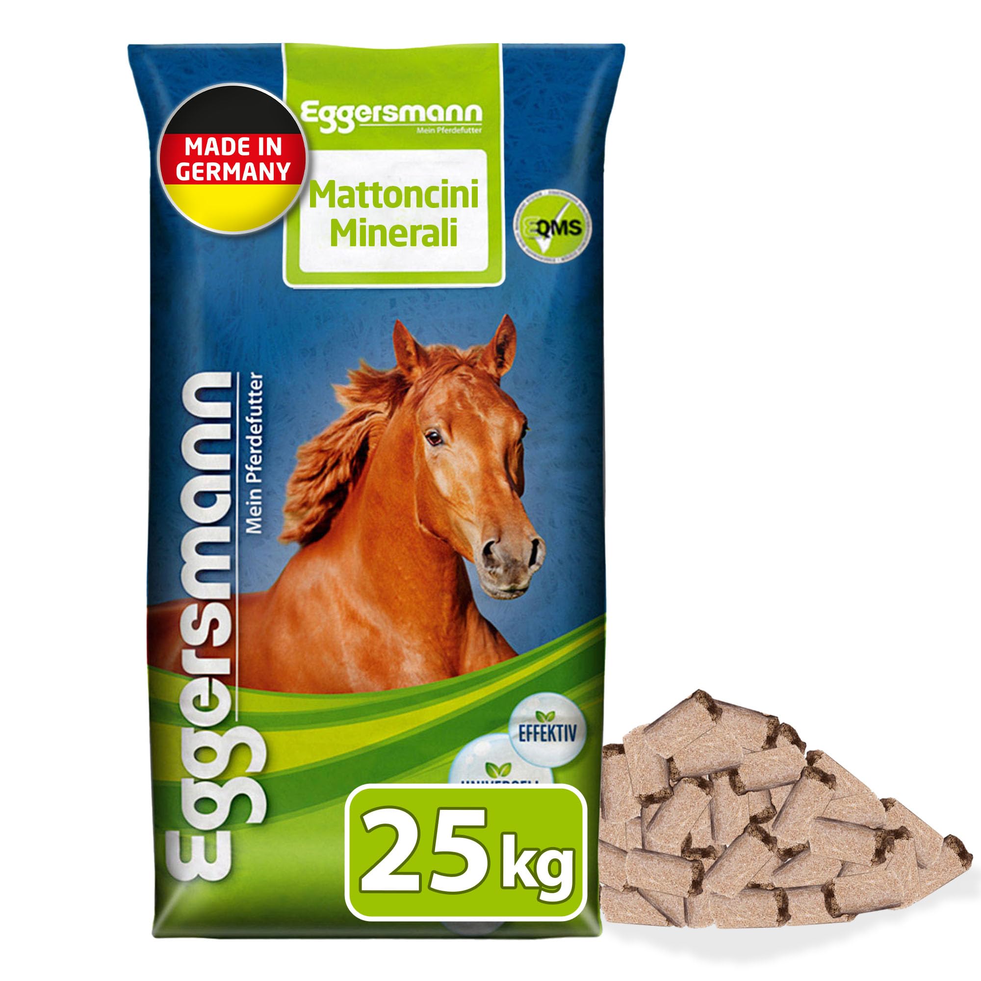 Eggersmann Mein Pferdefutter Mineral Bricks 25 kg – Mangime Minerale per Cavalli – per sostenere Il metabolismo e Il Sistema immunitario – Mangime per Cavalli con minerali e vitamine