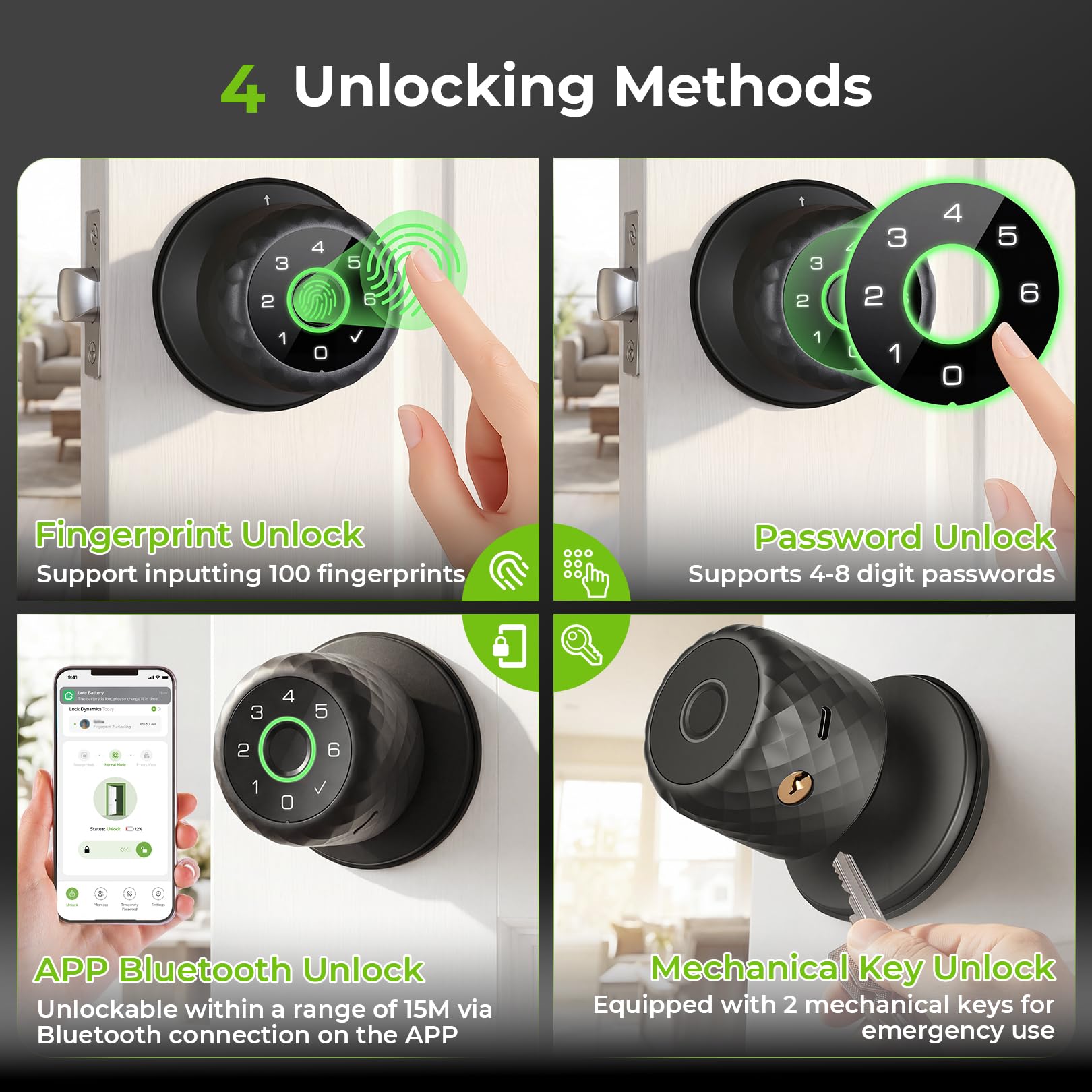 Fingerprint Door Lock - Smart Biometric Security -2